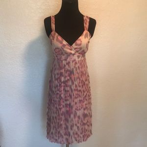 Pink leopard dress